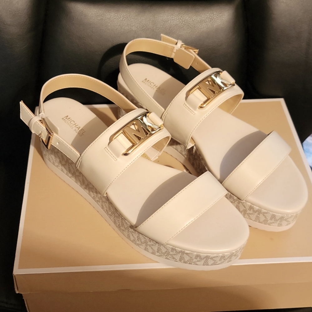 Michael Kors Camila Faux Leather Sandal